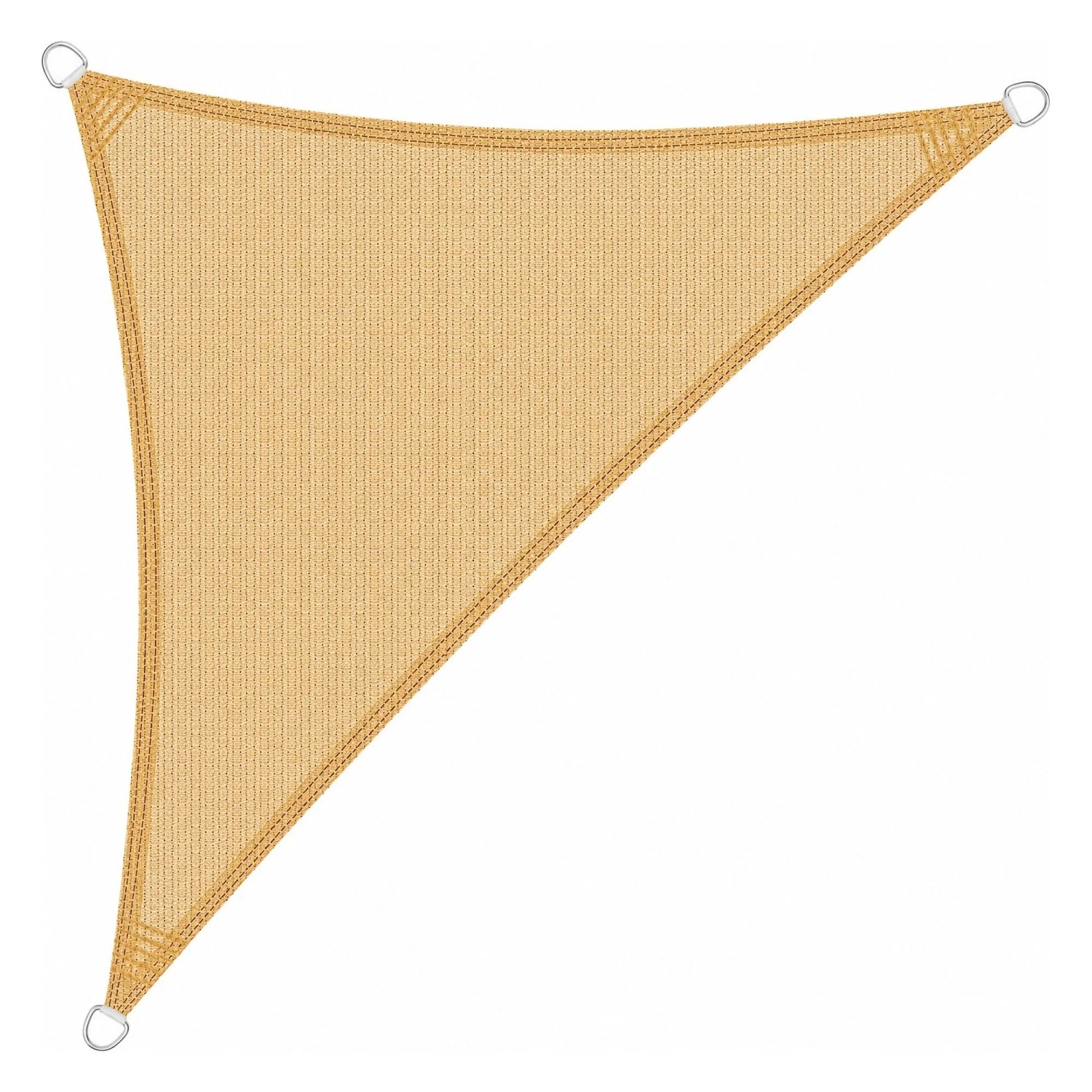 KESSER Sonnensegel Aus HDPE Dreieck 2.5 x 2.5 x 3.5 m Farbe Sand