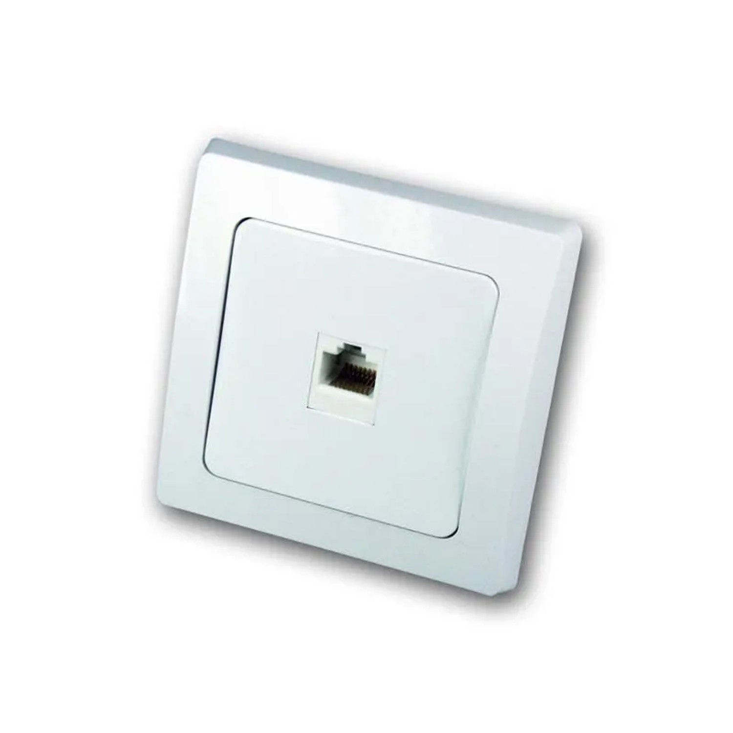 ChiliTec DELPHI RJ45 Netzwerkdose für ISDN & Cat5 UP Weiß