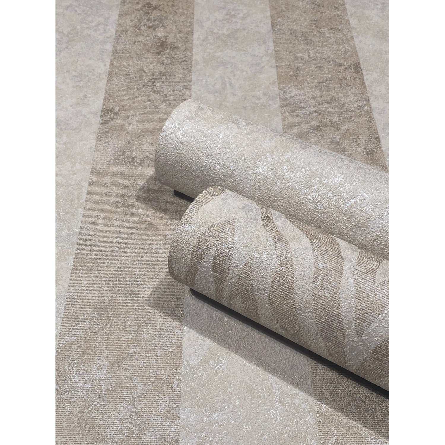 Marburg Vliestapete GZSZ Zebra-Look Beige: Rollen mit Streifenmuster, Dekorative Tapete für Wohnräume.
