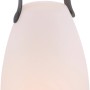 Weiße LED Outdoor Tischleuchte Keno mit Tragegriff, warmweiß und RGB für stimmungsvolle Beleuchtung.