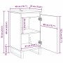 vidaXL Sideboard Artisan-Eiche 40 x 35 x 70 cm Holzwerkstoff 881688_13