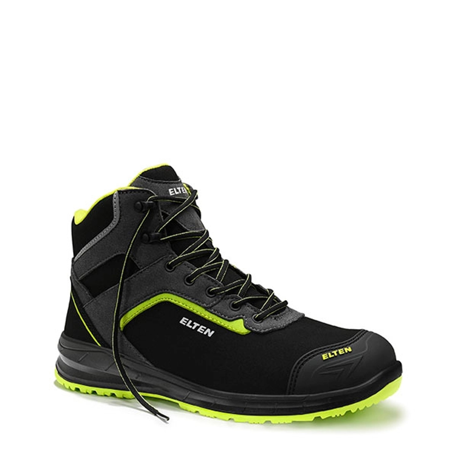 Elten Sicherheitsstiefel Loan Xxsports Pro Black-Lime Mid Esd S3 Gr. 48