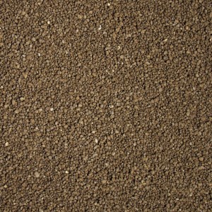 Dunkelbrauner Dennerle Aquarien Kristall-Quarzkies (1-2 mm) als Bodengrund.