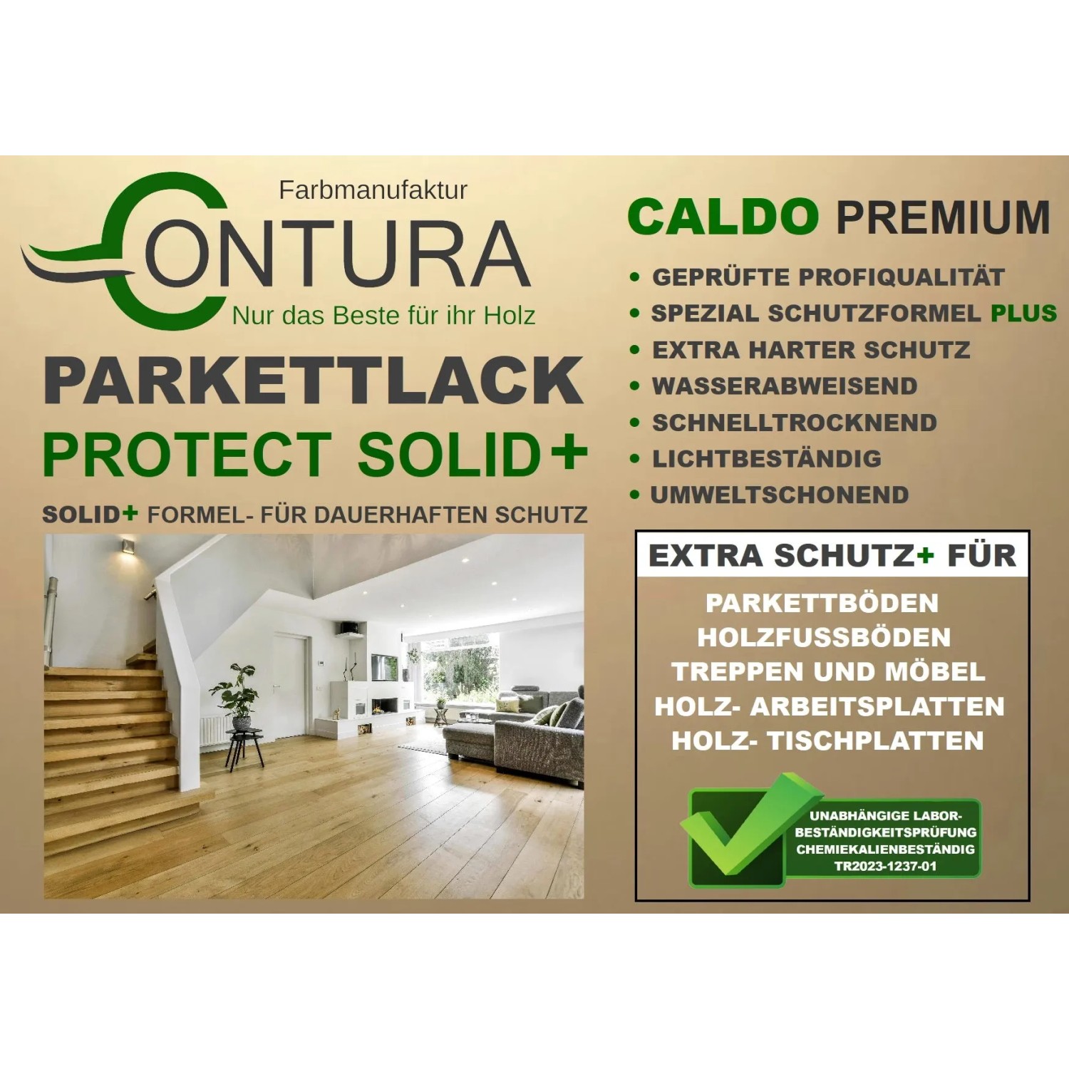 Contura Premium Protect Parkettlack Treppenlack Dielenlack Fußbodenlack Seidenmatt 20 Liter_6