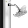 Juskys Solardusche Victoria 40 Liter mit verstellbarem Regenduschkopf.
