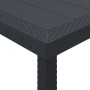vidaXL Gartentisch Anthrazit 100 x 100 x 73 cm Poly-Rattan 871680_7