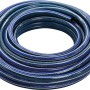 Aufgerollter, blauer LUX Gartenschlauch 13 mm (1/2) mit 20 m Länge.