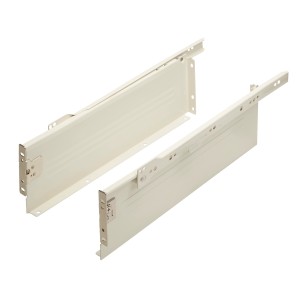 SOTECH Schubladensystem Metallbox, Zargenhöhe 118mm, Nennlänge 450mm, Cremeweiß.