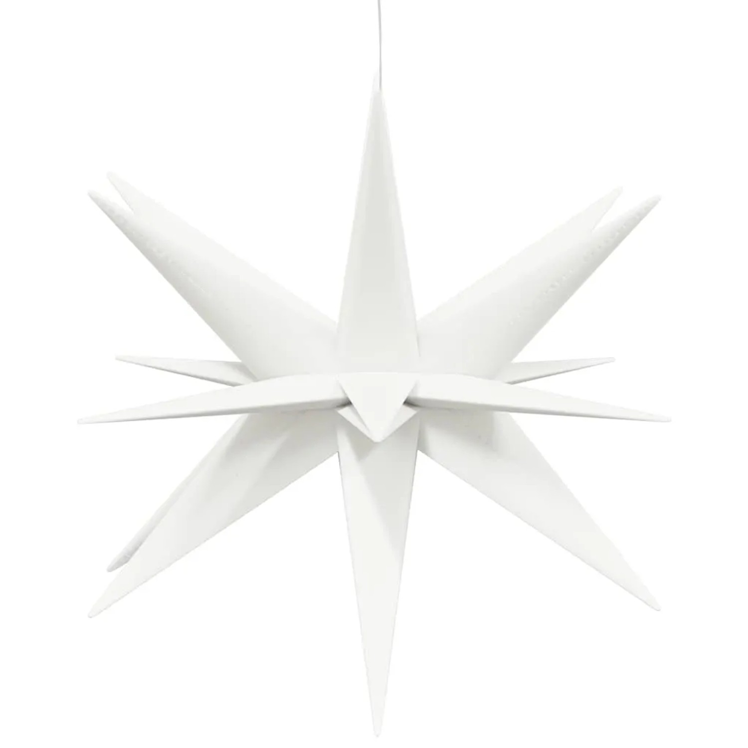 vidaXL LED-Weihnachtsstern Faltbar Weiß 57 cm 356188_4
