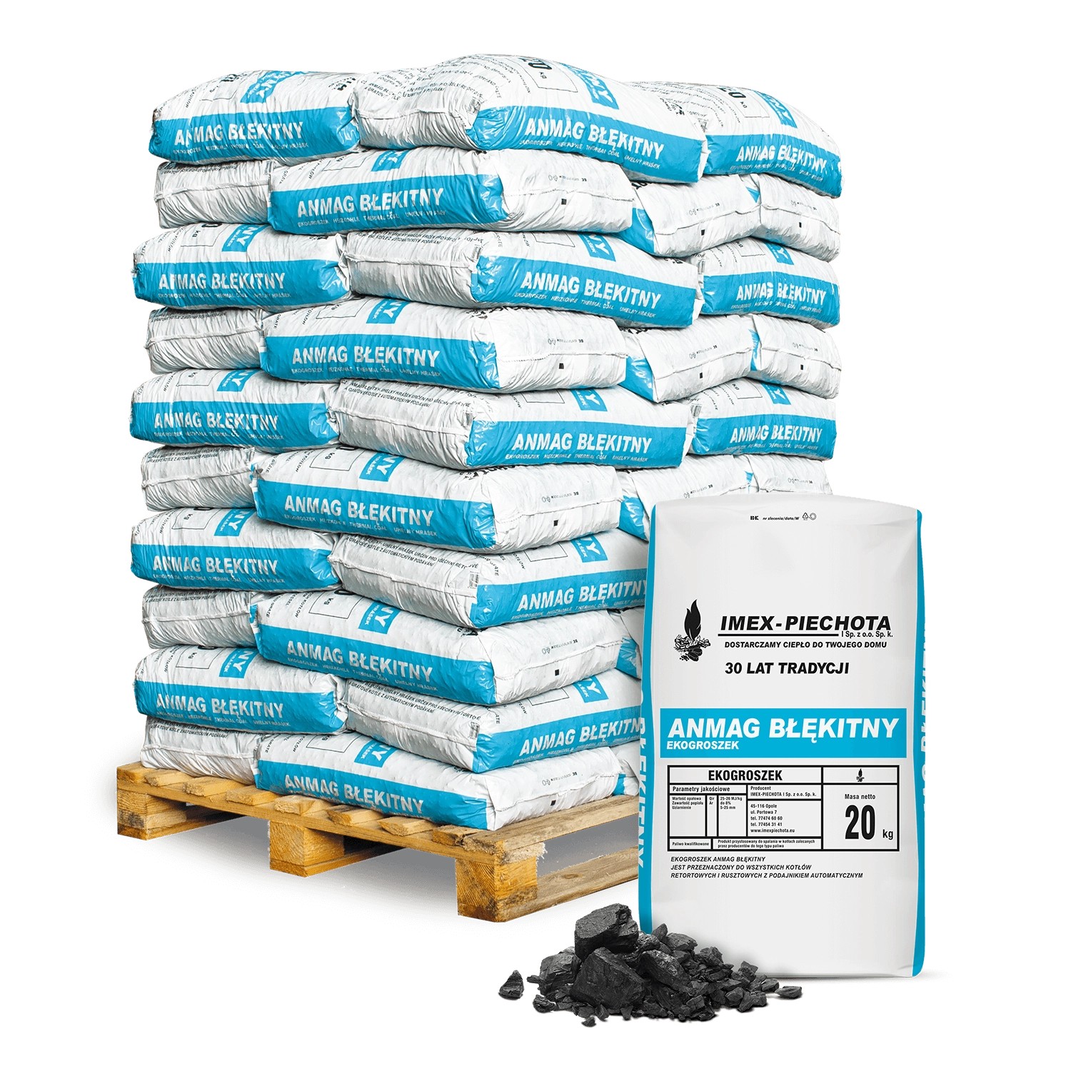 Anmag Steinkohle 5 - 25 Mm 20kg x 50 Sack 1000kg Palette günstig online kaufen