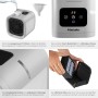 Tectake Luftkühler Frosty, grau, mit LED-Beleuchtung, Touch-Bedienfeld, Wassertank und Filter.