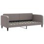 Ausziehbares vidaXL Tagesbett in Taupe (80x200 cm) mit Stoffbezug und Lattenrost.