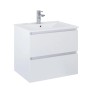 Roca Waschtischunterschrank Evelyne Basic, 60 cm, Weiß Matt mit 2 Schubladen.