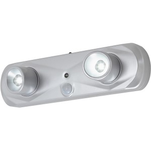 Briloner LED-Nachtlicht Terya, 2-flammig, silber, mit Sensor. Mobile Lampe für Innenräume.