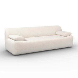 Bessagi Home Sofa Sophie Chenille Weiß