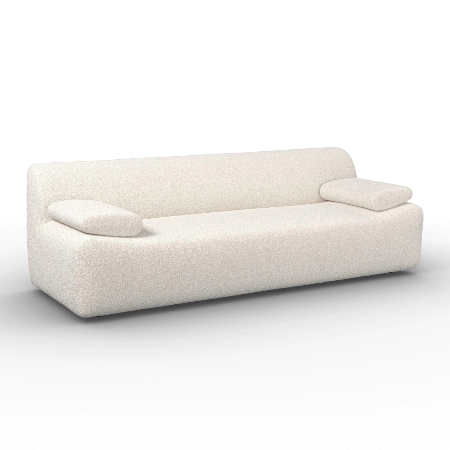 Bessagi Home Sofa Sophie Chenille Weiß