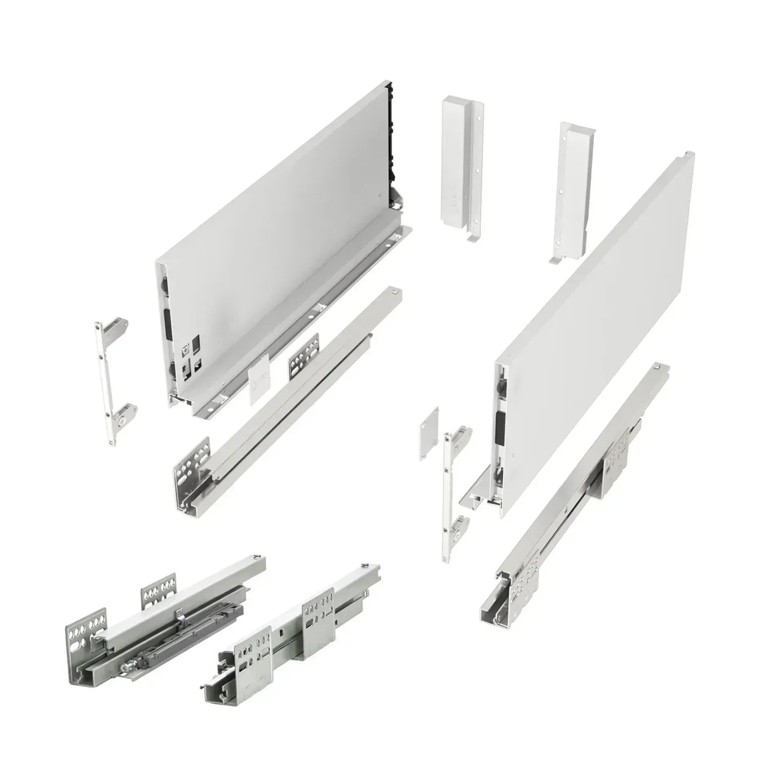 SOTECH Schubladensystem JUNKER SLIM Push To Open Weiß H 167 mm L 550 mm Bis 35 Kg Belastbar