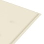 Auflage für vidaXL Gartenbank, cremeweiß, 120x50x3 cm, Polyester.