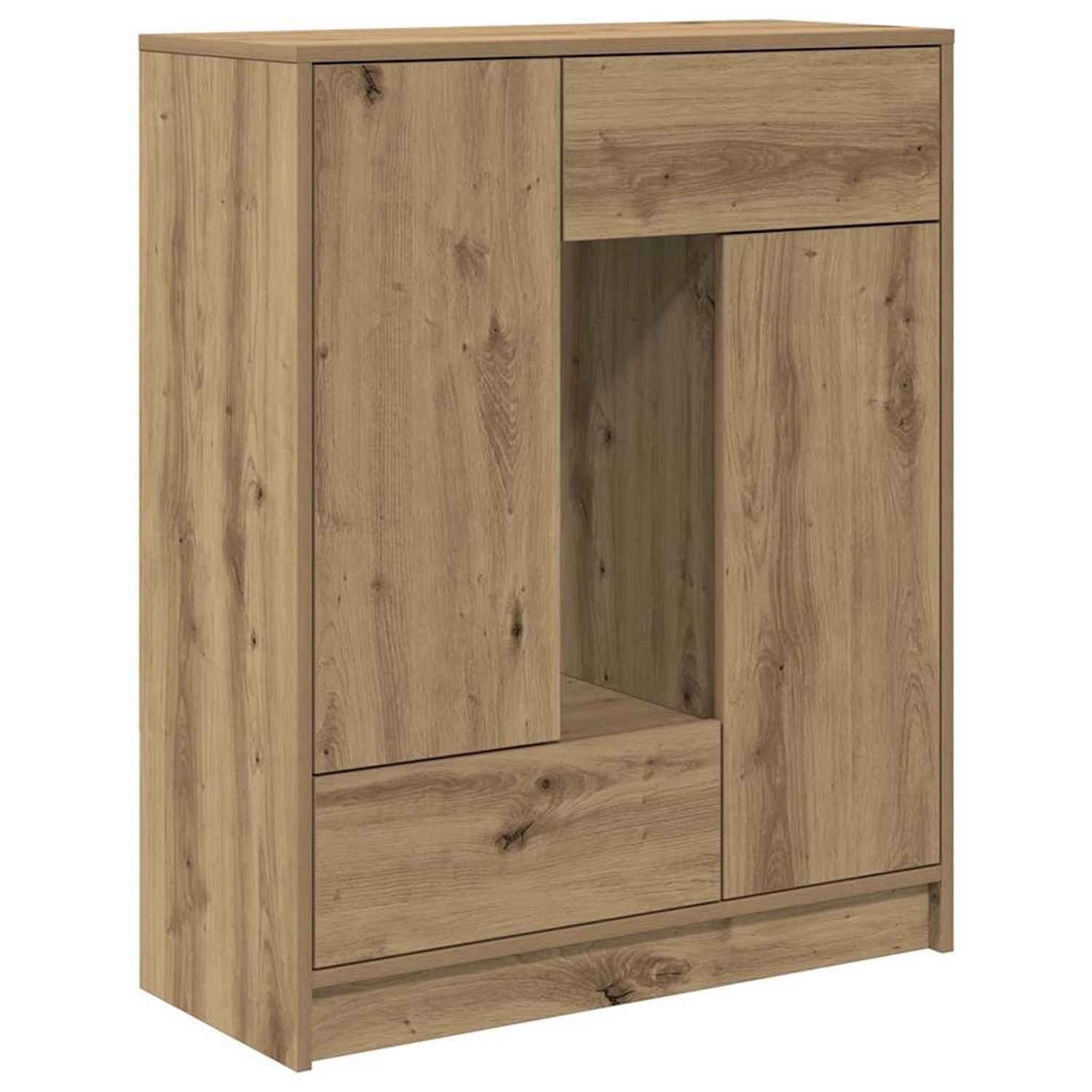 vidaXL Sideboard mit Schubladen und Türen Artisan-Eiche 73x31x90 cm 861858 günstig online kaufen