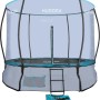 Hudora Fantastic Complete Trampolin 300V mit Sicherheitsnetz, Leiter und Zubehör.