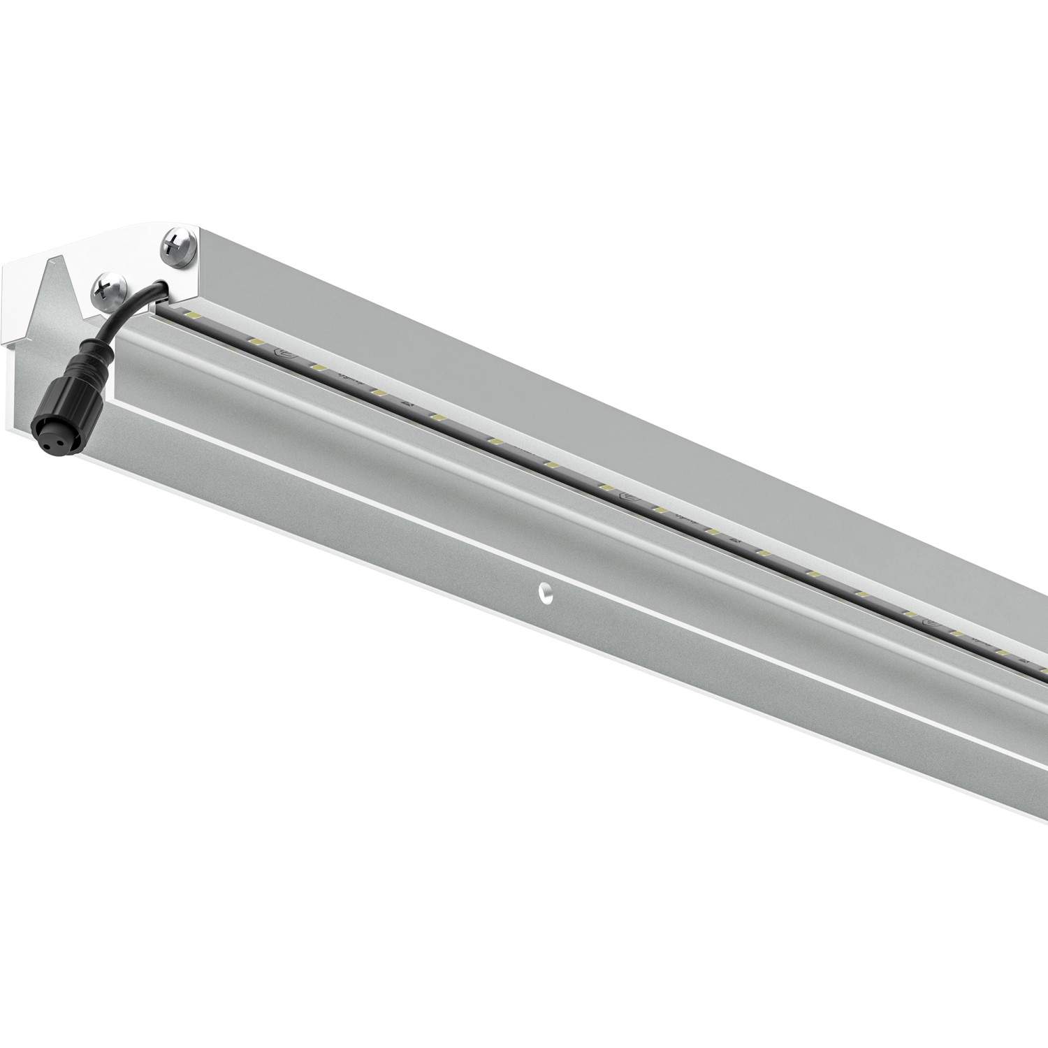 LyghtUp LED-Leuchtleiste für WPC/Alu-Zäune 173,3 cm Silber Eloxiert