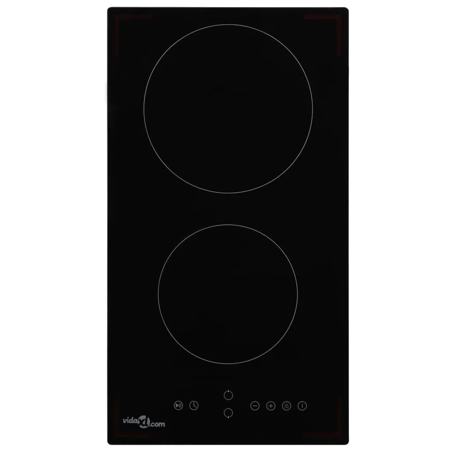 vidaXL Glaskeramik-Kochfeld mit 2 Platten Touch Control 3000 W 50783