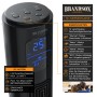 Brandson Turmventilator mit LED-Display, 12 Stufen, Timer und Fernbedienung.