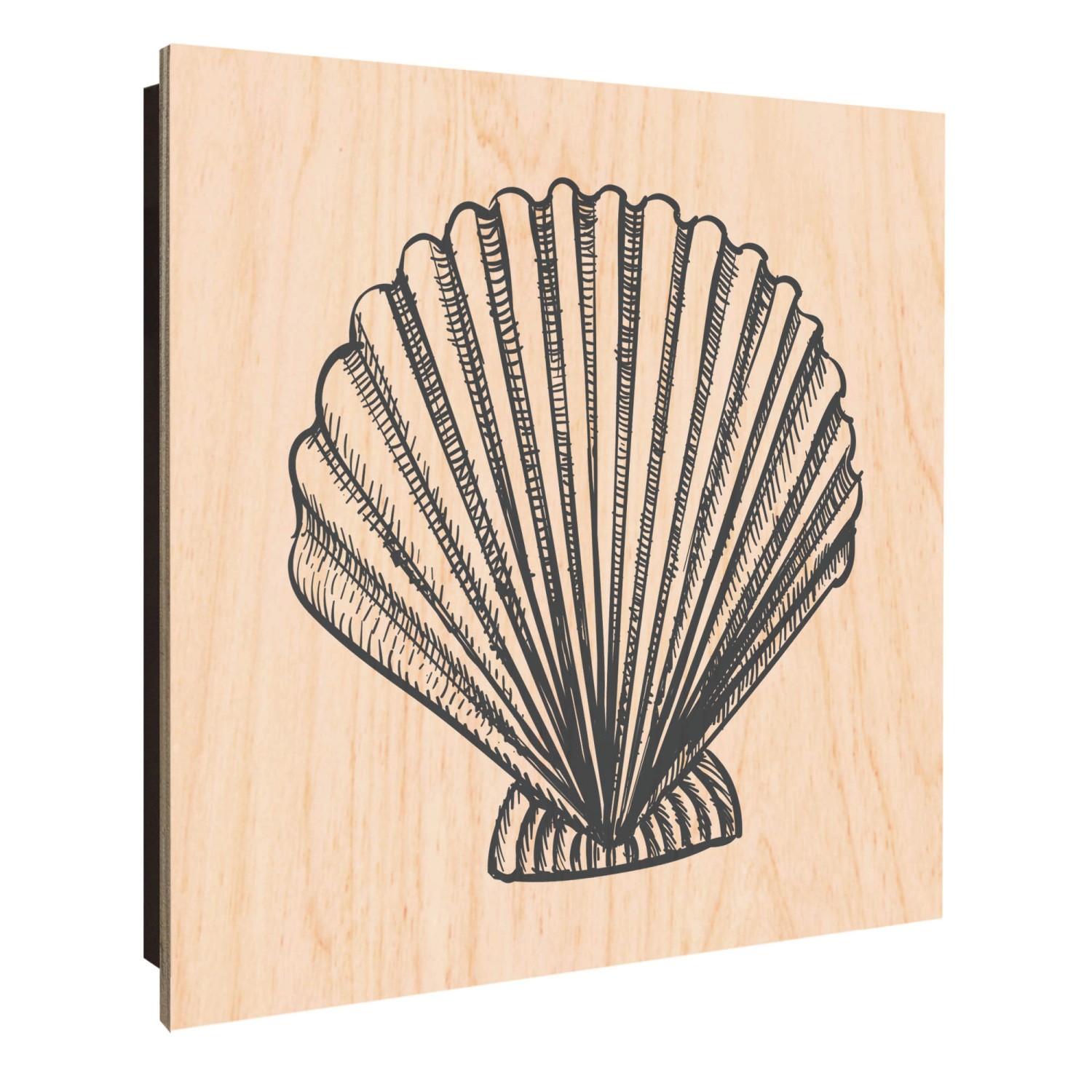Banjado Schlüsselkasten Holz 30x30cm Schwarz Scharnier Rechts 50 Haken Desi günstig online kaufen