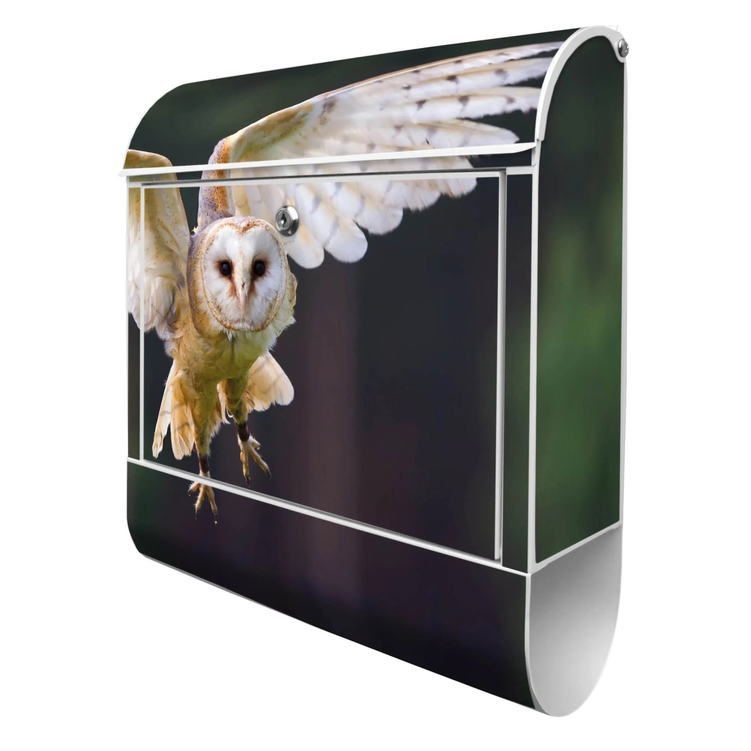 Banjado Design Briefkasten Weiß Pulverbeschichtet 39x47x14cm 2 Schlüssel Mi günstig online kaufen