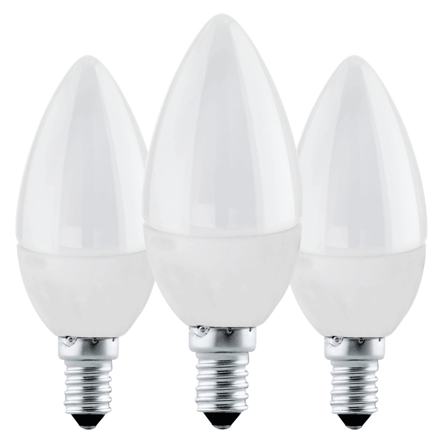 Eglo E14 LED-Leuchtmittel C37 4,9 W 3.000 K 470 lm 10 cm x Ø 3,7 cm 3er-Set