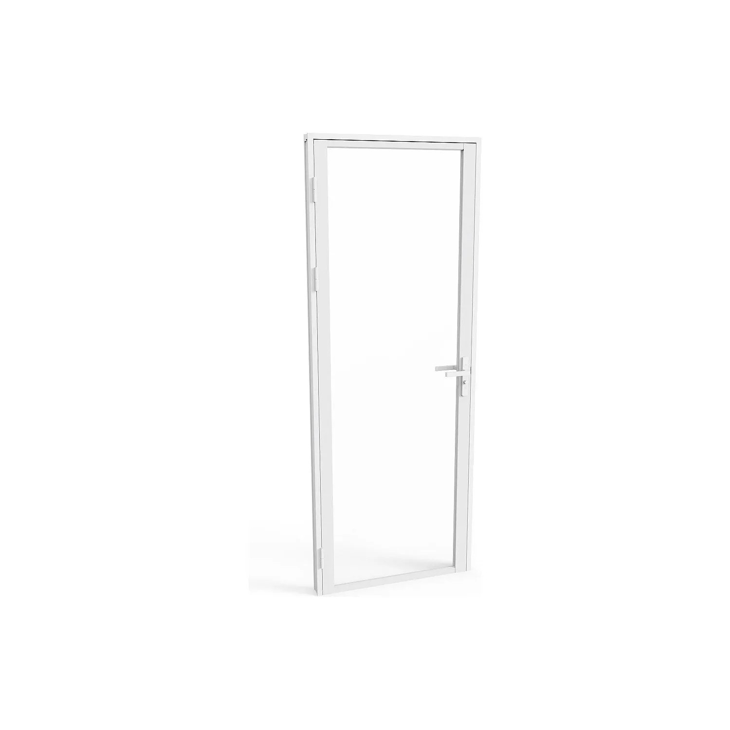 Vente-unique Tür-Komplettsets Loxton Weiß 93 cm