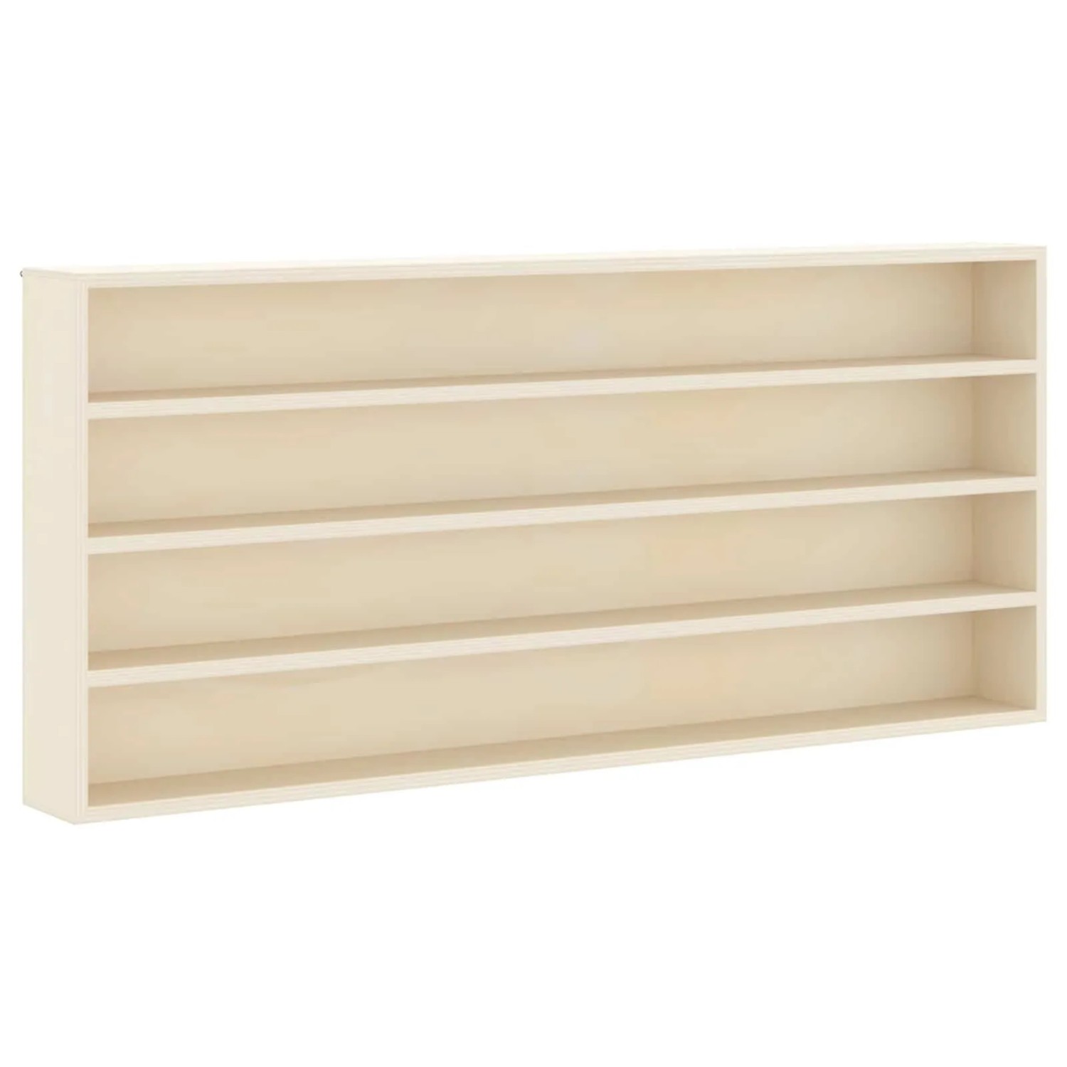 vidaXL Wanddisplay-Case mit Regal Beige 80 x 8,5 x 36 cm Holzwerkstoff 42015619
