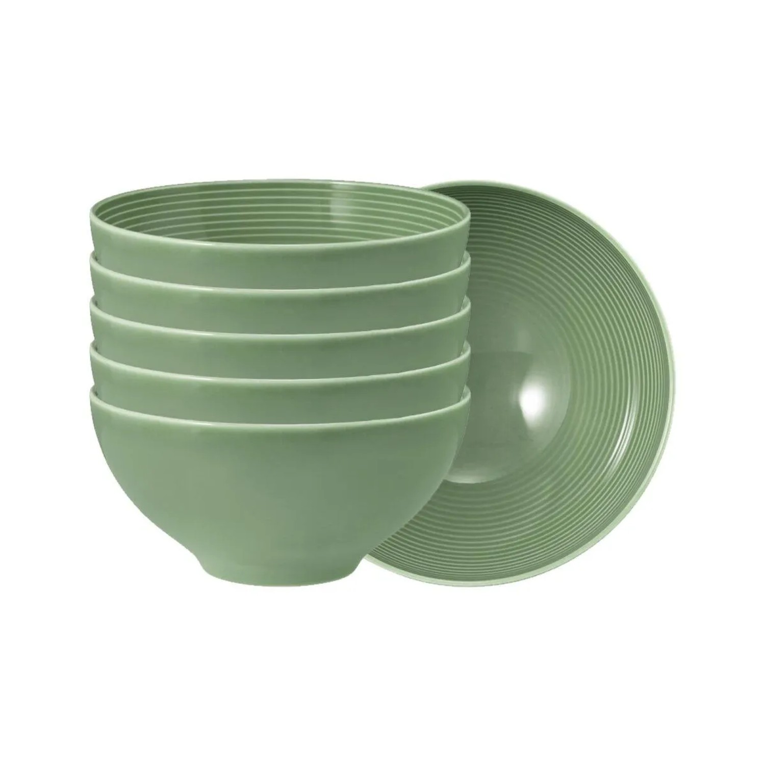 Seltmann Weiden Beat Color Glaze Müslischale 15,7 cm 6er Set Salbeigrün