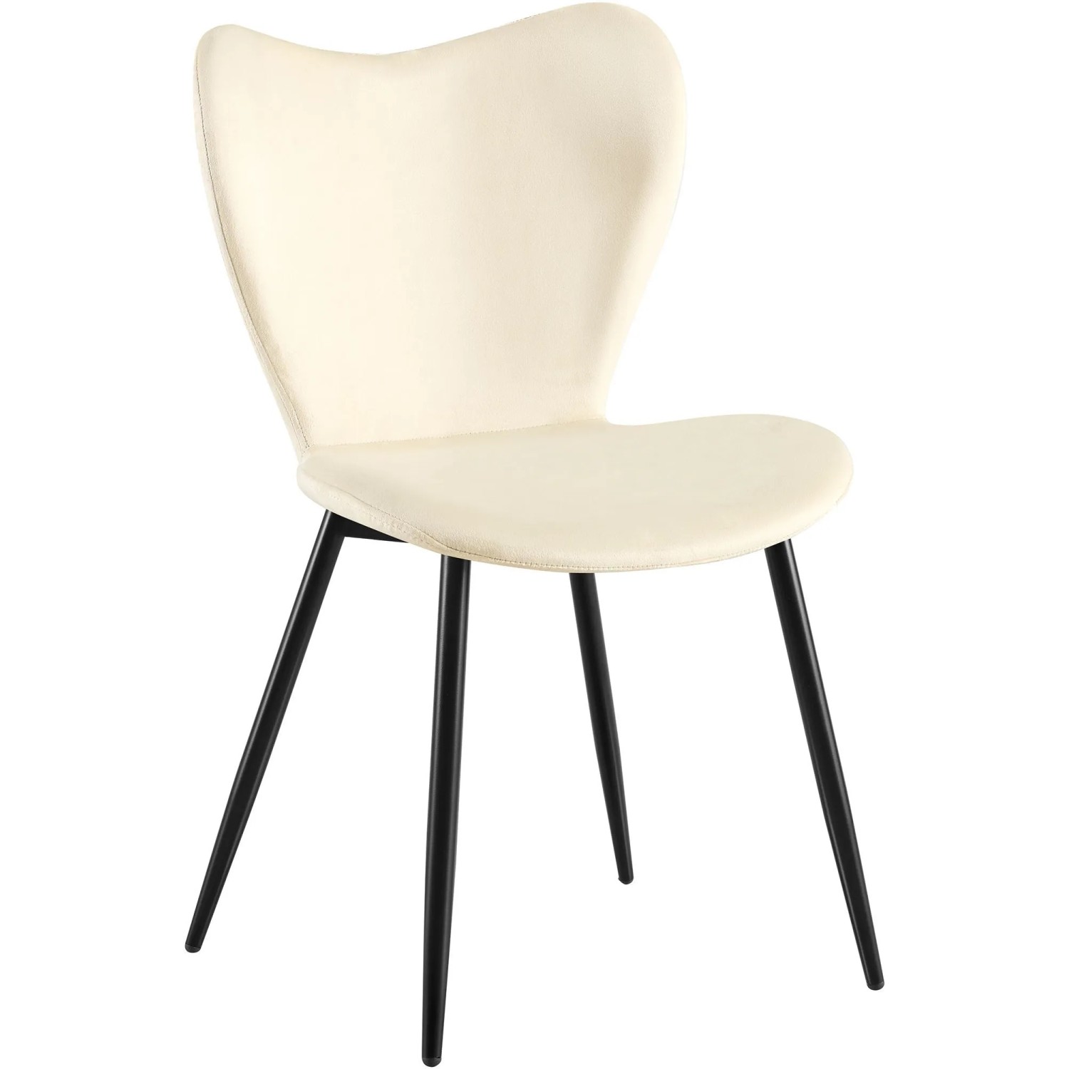 CLP Esszimmerstuhl Maika creme/Samt