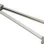 Hettich Bremsklappenhalter aus Stahl, vernickelt, für Möbelausstattung.