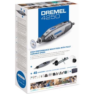 Dremel 4250 Multifunktionswerkzeug im Koffer mit 45 Zubehörteilen.