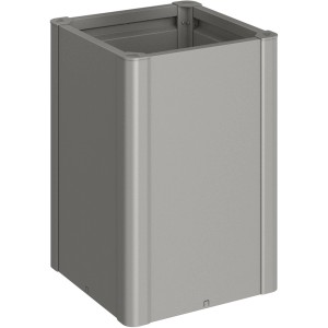 Biohort Belvedere Maxi Pflanzbeet, Quarzgrau-Metallic, Metall-Hochbeet für Garten und Balkon.