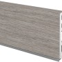 Hartschaum Sockelleiste Cubica 60 sk Eiche Siena, selbstklebend, für Boden-Wand-Abschluss.