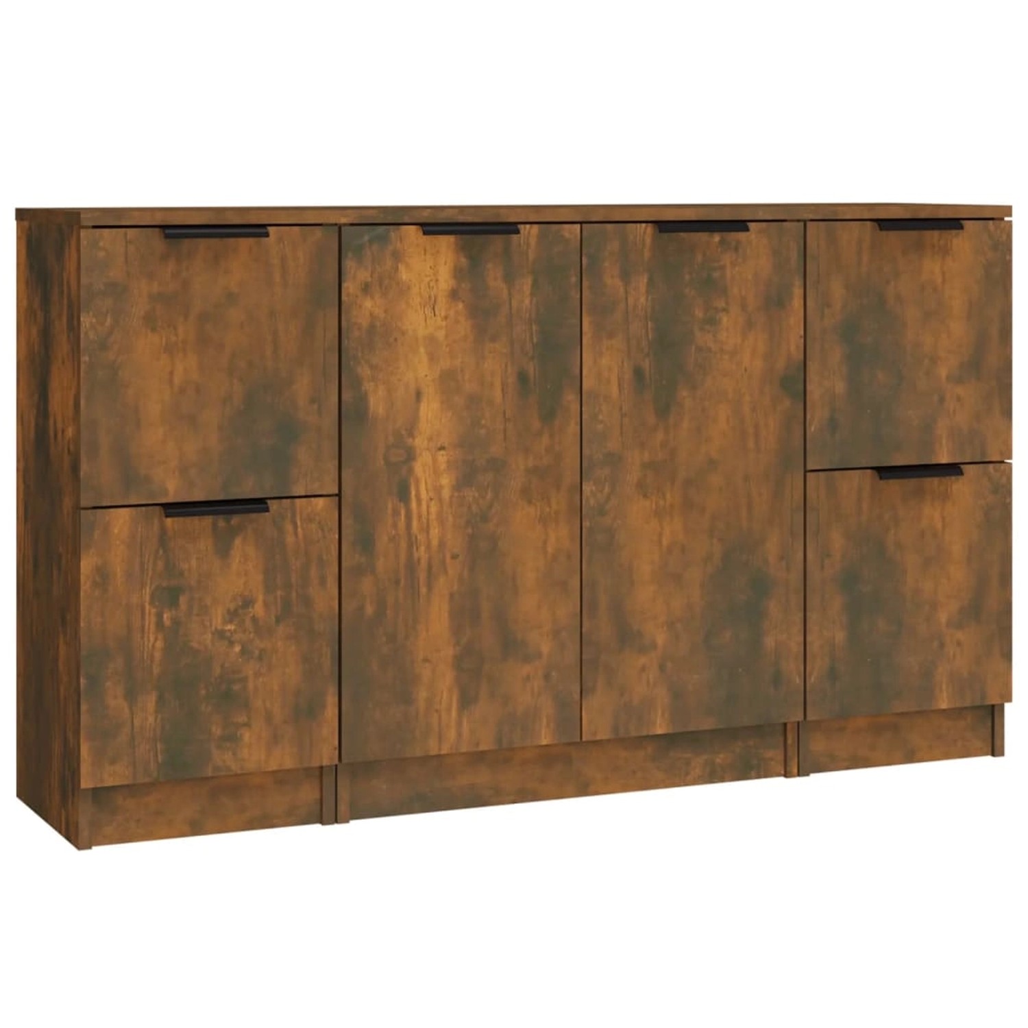 vidaXL Sideboards 3 Stk Räuchereiche Holzwerkstoff 3115849 günstig online kaufen