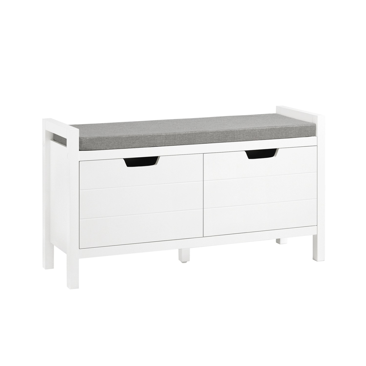 SoBuy Schuhbank mit Sitzfläche Garderobenbank mit Stauraum Sitzbank FSR63-II-W
