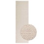 Cremefarbener Outdoor-Teppich ZIZUR 80x250 cm in Jute-Optik. Strapazierfähiger Polypropylen-Teppich für Innen & Außen.