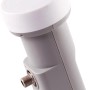 Digitales Universal Single LNB in Grau für optimalen Satellitenempfang.
