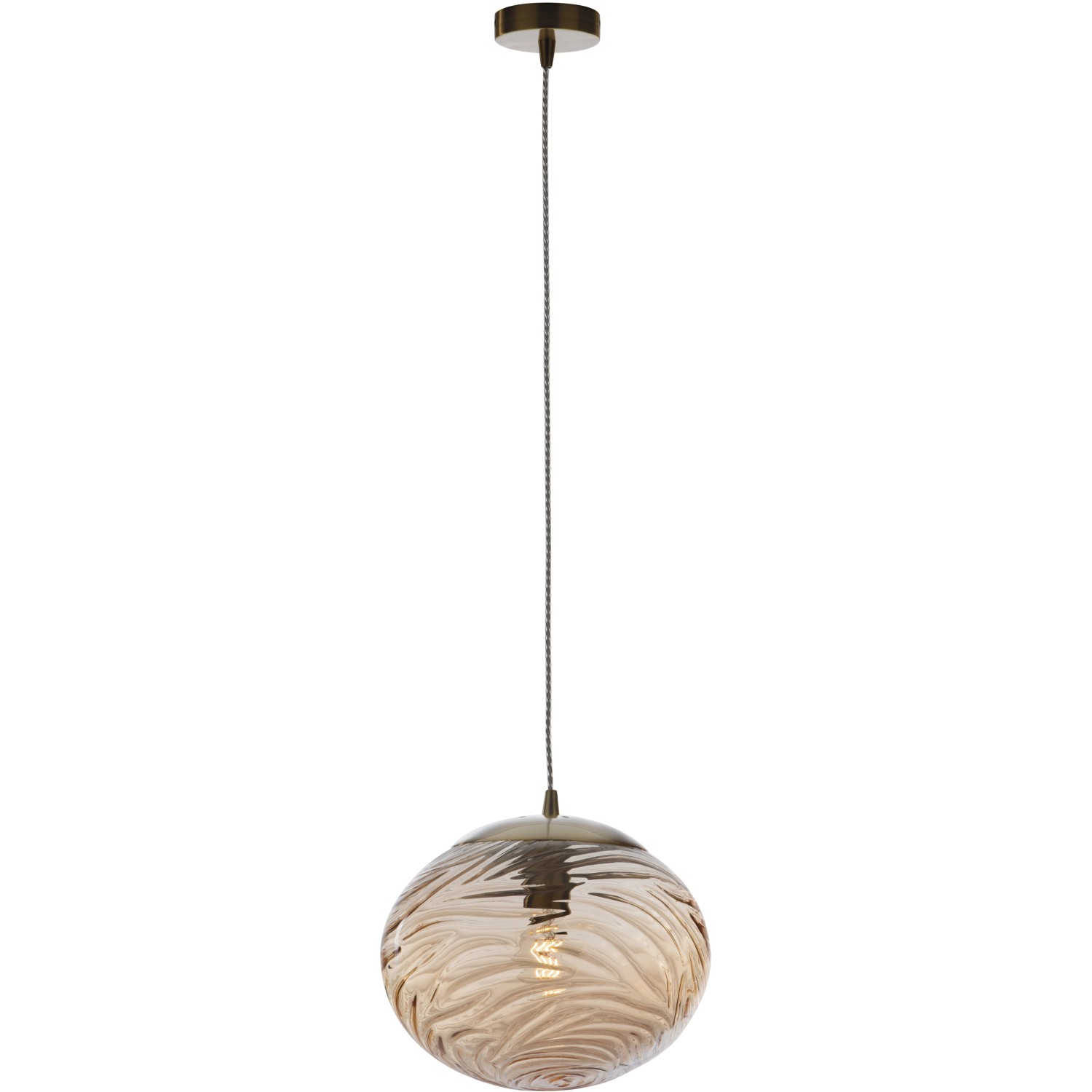 Luce Design Pendelleuchte Nereide 1-flammig Champagner Ø 30 cm