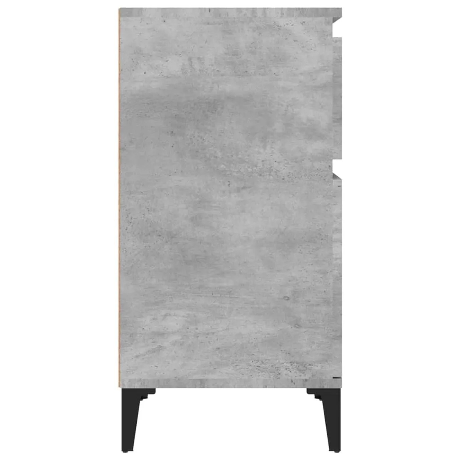 Nachttisch vidaXL, 2er-Set, Betongrau, 40x35x70 cm. Schrank mit Stauraum und Ablage.