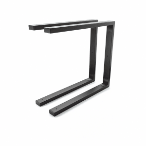 HEVVA Waschtischhalterung LAHN 45 cm Tief 2er Set Schwarz