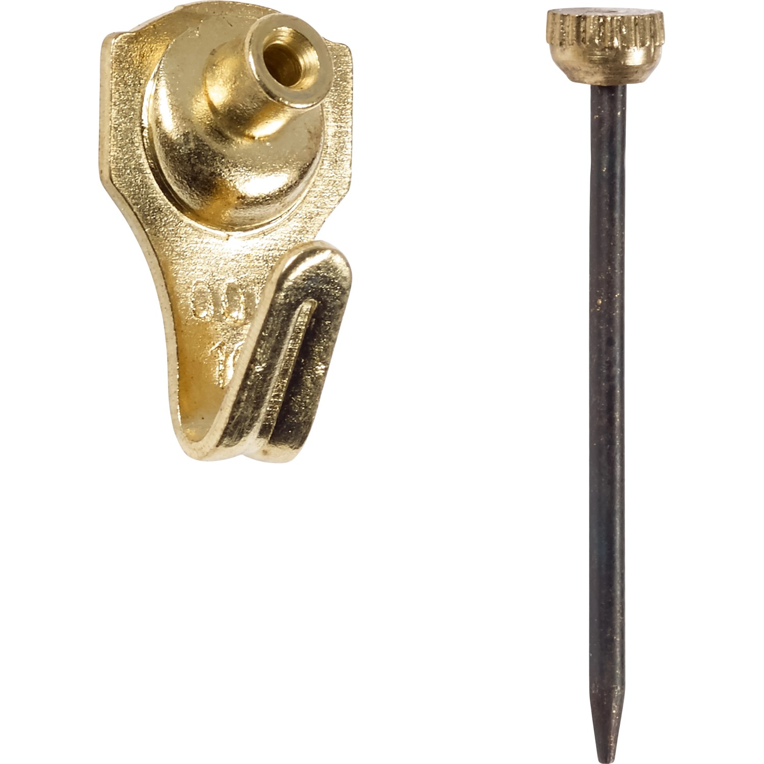 Wandhaken Stahl Vermessingt Gr. 0 4 Stück