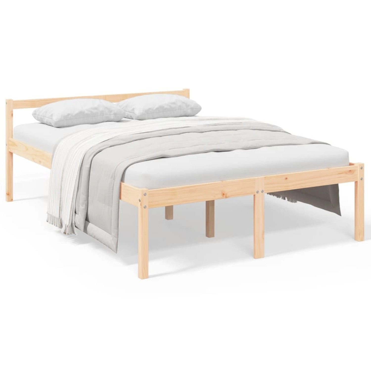 vidaXL Seniorenbett 120x190 cm Massivholz Kiefer 810584 günstig online kaufen