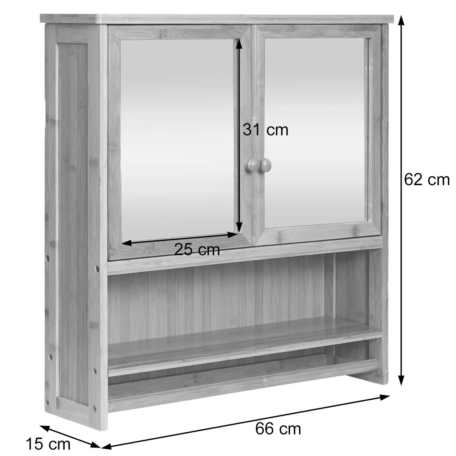 Elancee Medizinschrank Mit Spiegel - Badezimmer Wandschrank Mit Schiebetür & LED Beleuchtung