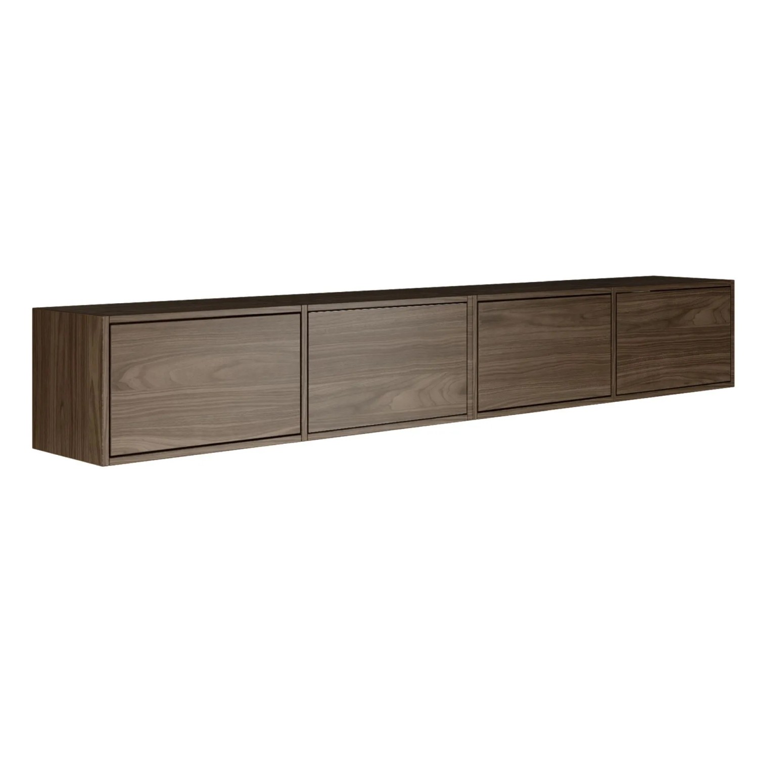 Selsey TV-Hängeboard Framme 200 cm 4-türig Holzoptik Walnuss