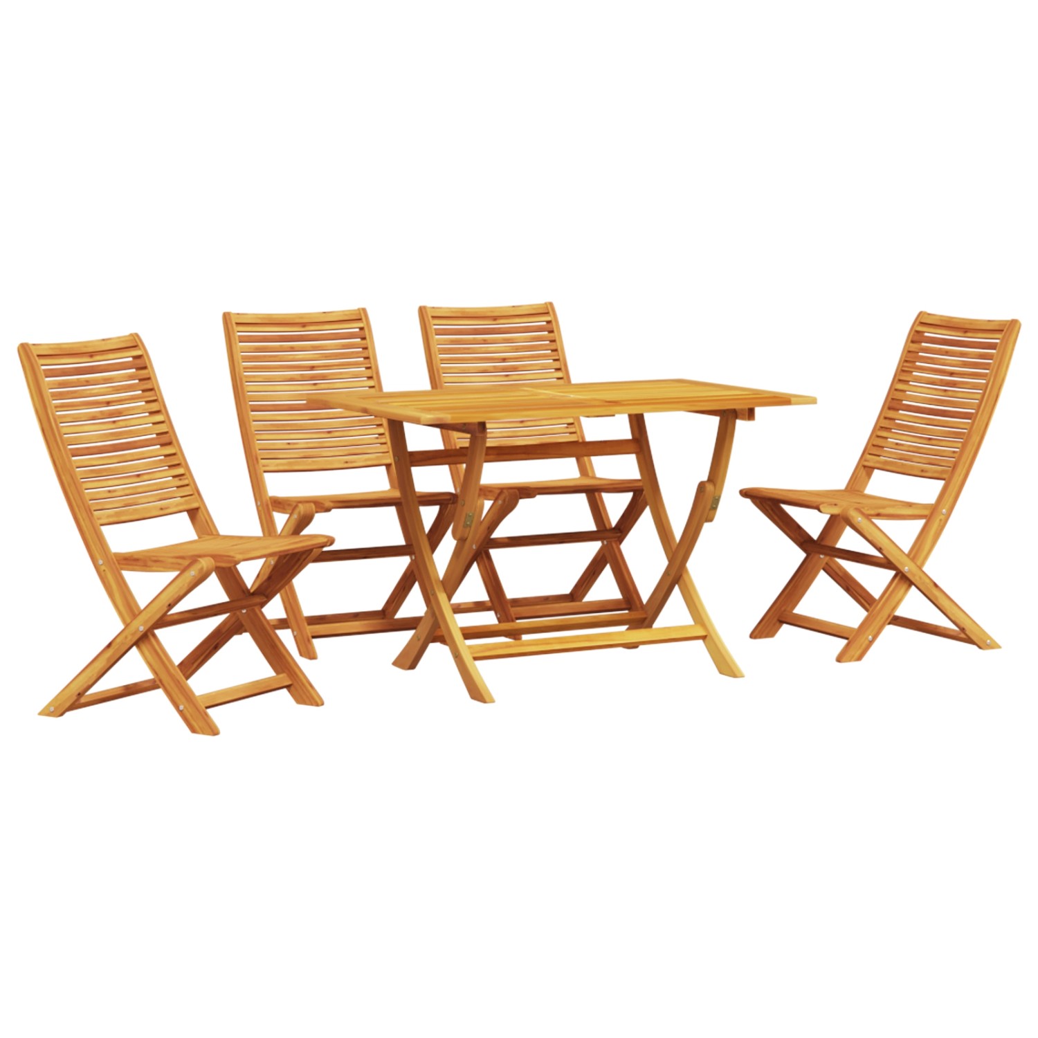 vidaXL 5-tlg Garten-Essgruppe Massivholz Akazie 3375754 günstig online kaufen